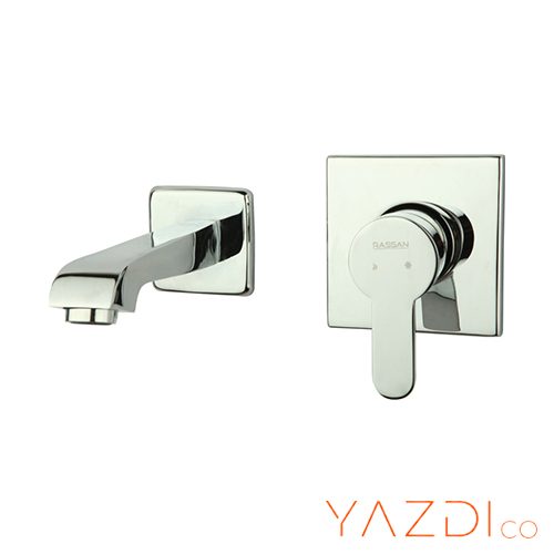 شیر روشویی توکار راسان مدل ویوات فلت